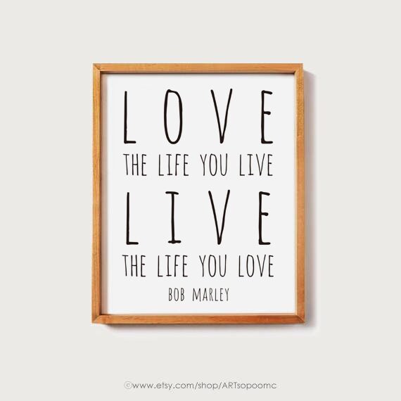 Instant Download Bob Marley Quote Printable Wall Art Living Etsy