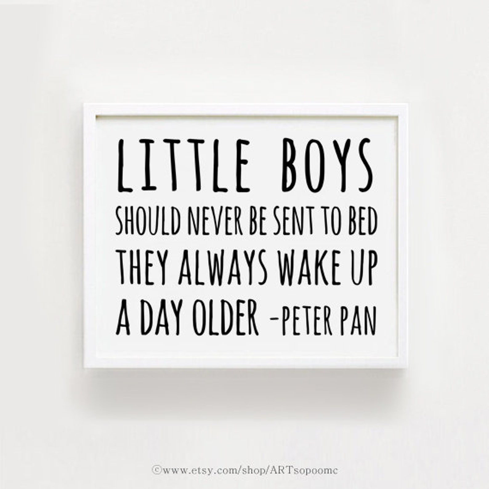 Little boy quotes wall art Printable baby boys quotes art Etsy
