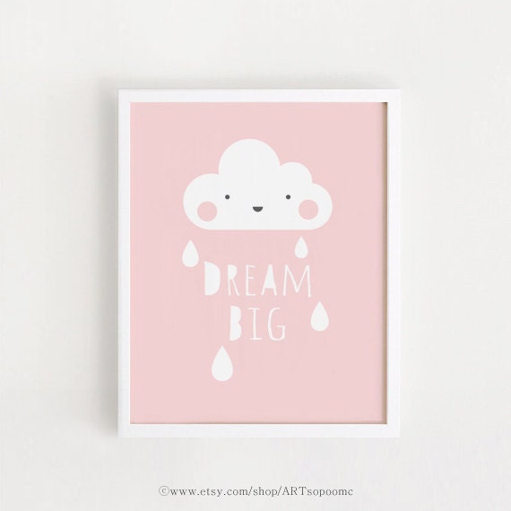 Baby girl nursery wall art Printable Nursery art Pink wall art Etsy