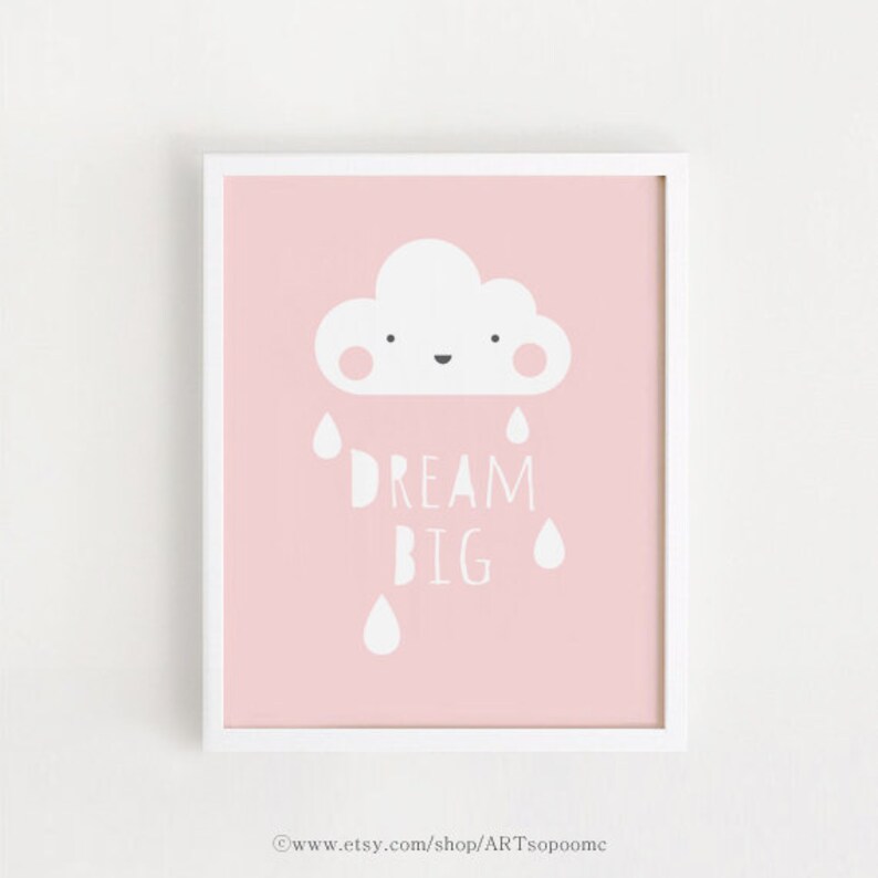 Baby girl nursery wall art Printable Nursery art Pink wall art | Etsy