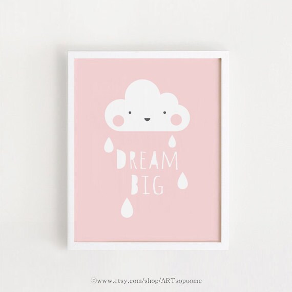 Baby girl nursery wall art Printable Nursery art Pink wall art | Etsy
