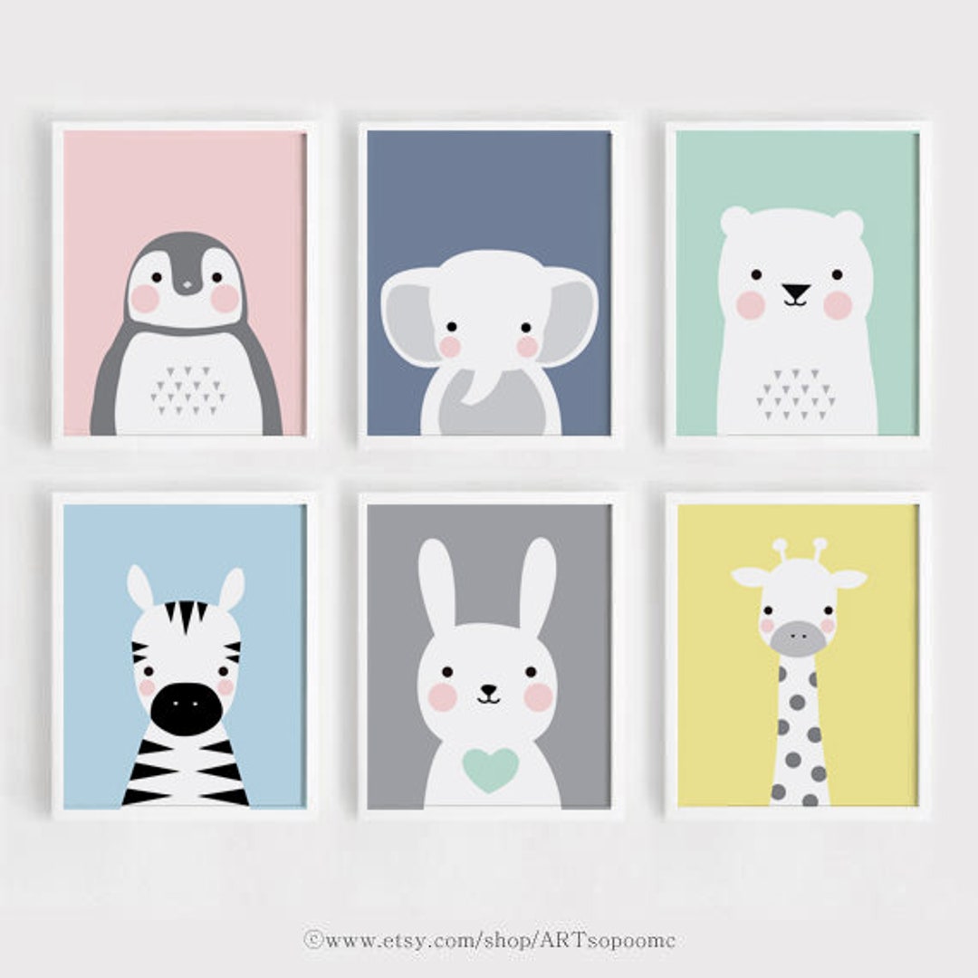 Printable Nursery Wall Art Set of 6 Poster Baby Art Kids Room Decor 5x7, 8x10, A4 Bunny Bear Animals Digital Print Download Artsopoomc - Etsy printable-nursery-wall-art-set-of-6-poster-baby-art-kids-room-decor-5x7-8x10-a4-bunny-bear-animals-digital-print-download-artsopoomc-etsy