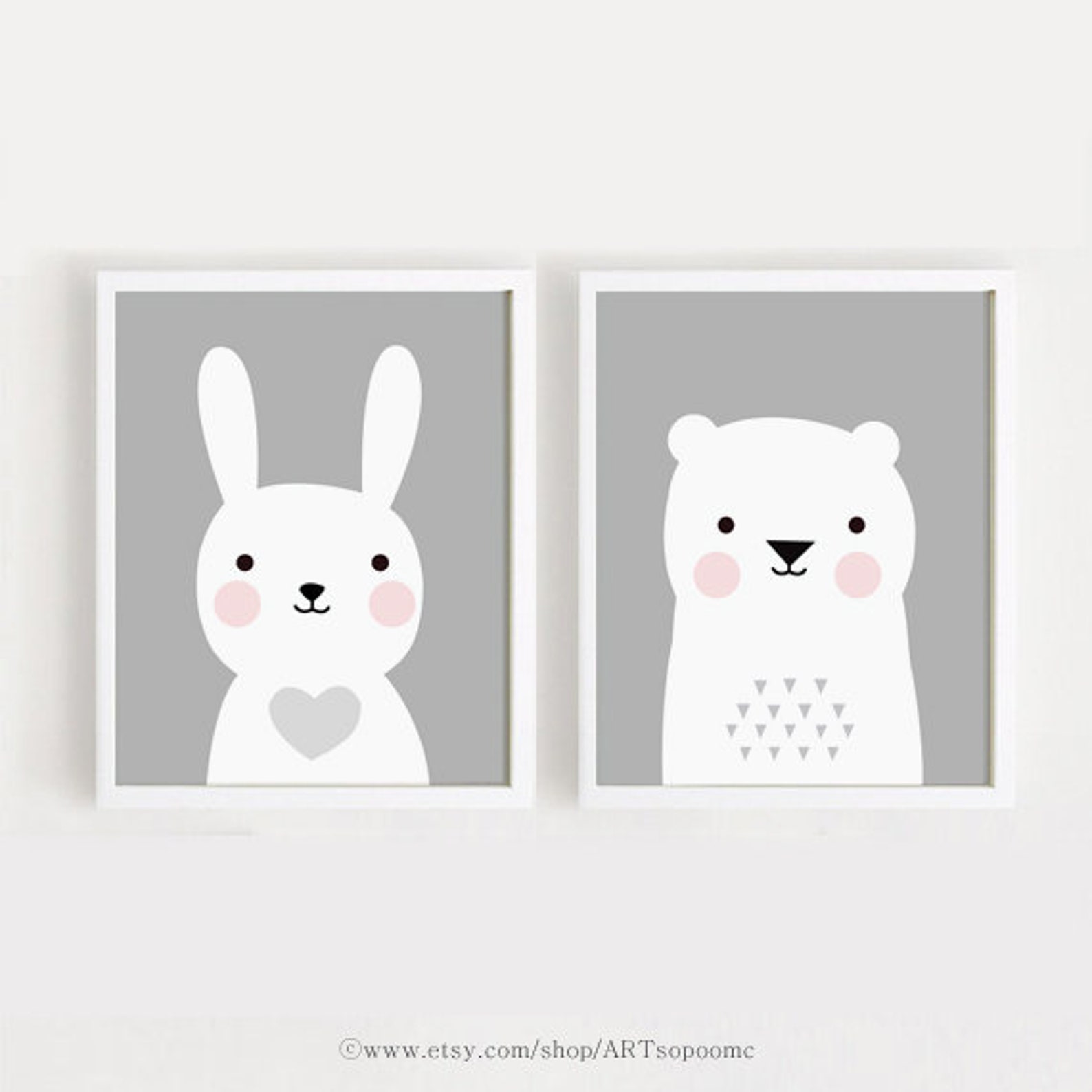 Printable Nursery Wall Art Set of 6 Poster Baby Art Kids Room - Etsy