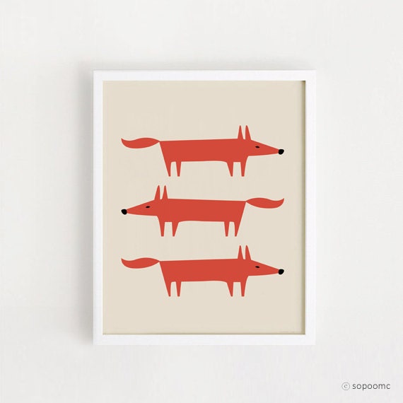 Fox Printable Fox Nursery Decor Nursery Printable for Baby | Etsy