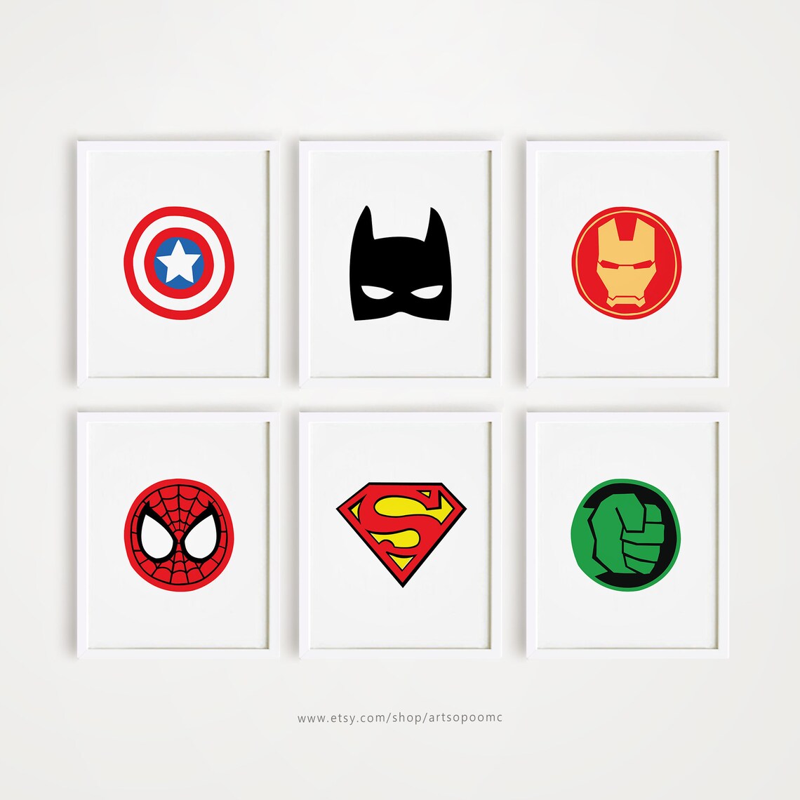Kids Art Printable Nursery Art Set of 6 Baby Room Wall Art - Etsy