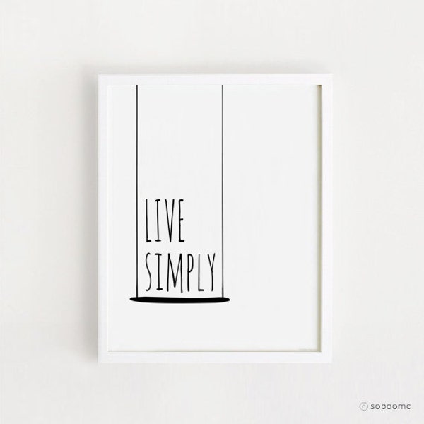 Live Simply Art - Etsy