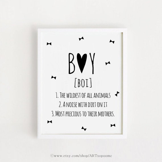 Quotes About Baby Boys Baby Boy Quotes Sayings Wall Art Printable Poster Black And | Etsy Denmark