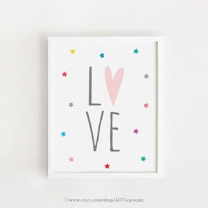 8x10, A4, A3, 40 x 50 imprimible vivero pared arte amor citas cartel lindo decoración bebé habitación impresión niños arte INSTANT DESCARGAR ARTsopoomc