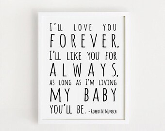 Nursery Quotes Boy Art I Ll Love You Forever Printable Art Etsy New Zealand Nursery Quotes Boy Art I Ll Love You Forever Printable Art Etsy New Zealand