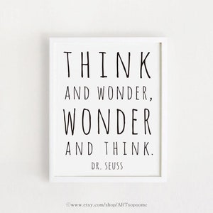 Quote Printable Wall Art Kids Poster Boys Girls Black and White Jpeg Prints Instant Download ...