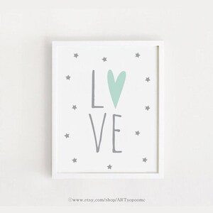 Imprimible vivero pared arte amor citas cartel signo linda decoración gris cuarto de bebé niños arte INSTANT DESCARGAR ARTsopoomc 8x10, A4, A3, 40 x 50