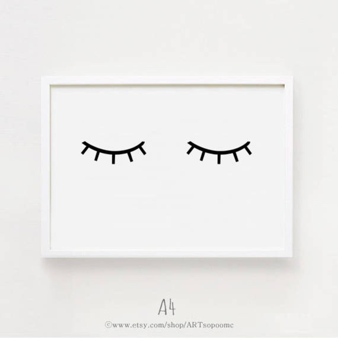 Horizontal Wall Art Eye Print Printable Nursery Art - Etsy