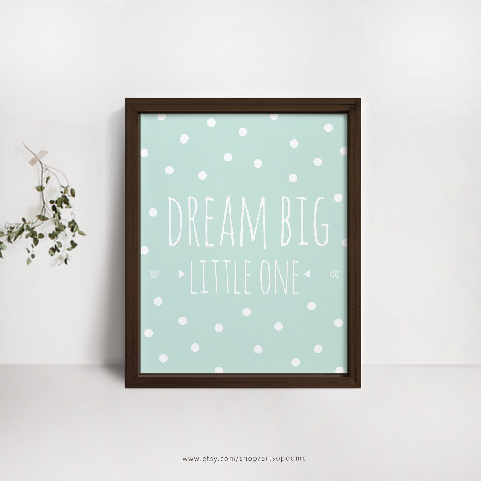 Printable Dream Big Little one Print Cute Art For Baby room | Etsy
