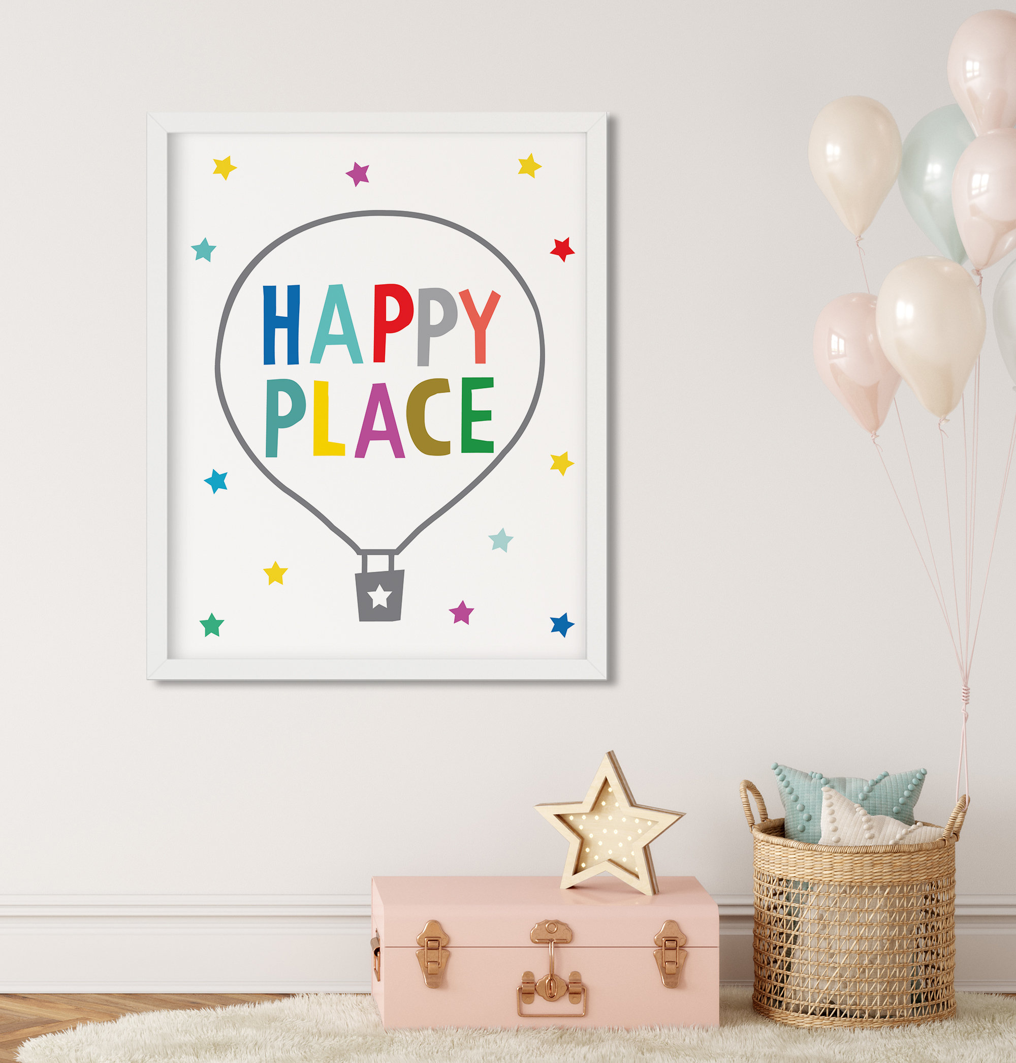 Instant download Kids room Printable wall art Colorful Nursery Etsy
