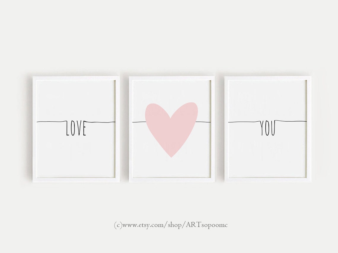 Print Download Printable Nursery Art Set of 3 Poster Baby Etsy