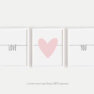 Print Download - Printable Nursery Art Set of 3 Poster Baby Kids Room ...