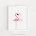 Printable Nursery Wall Art Flamingo Print Baby Girls Room Pink - Etsy