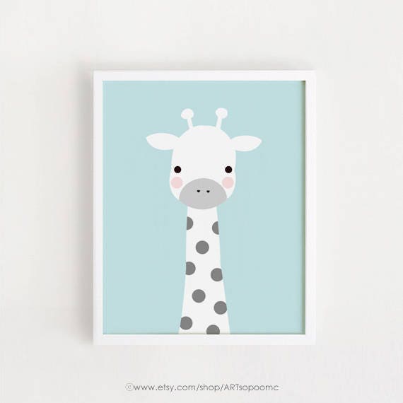Baby Animal Prints for Nursery Printable Wall Art Set of 3 | Etsy