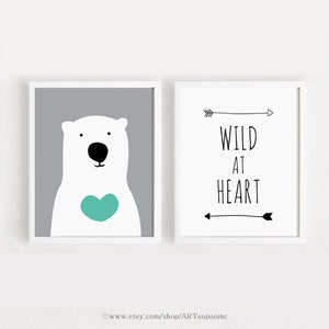 Printable Nursery Wall Art Set of 6 Poster Baby Kids Room - Etsy