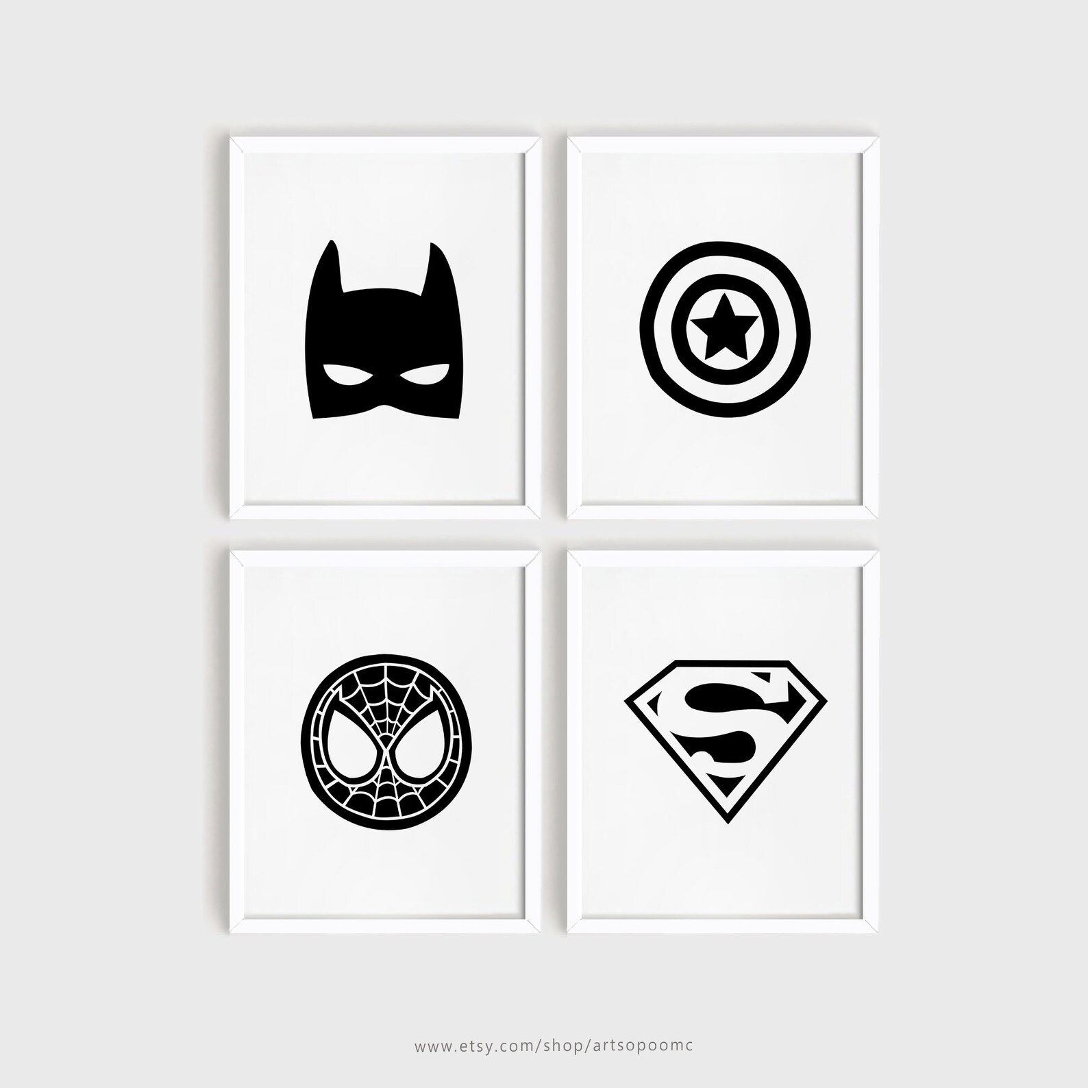 Kids Art Printable Nursery Art Set of 8 Baby Room Wall Art - Etsy