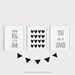 Black and White Nursery Printables Art Set of 3 Poster Baby - Etsy