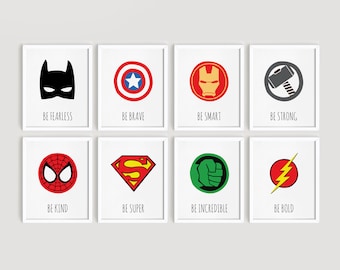 Superhero Room Decor - Etsy