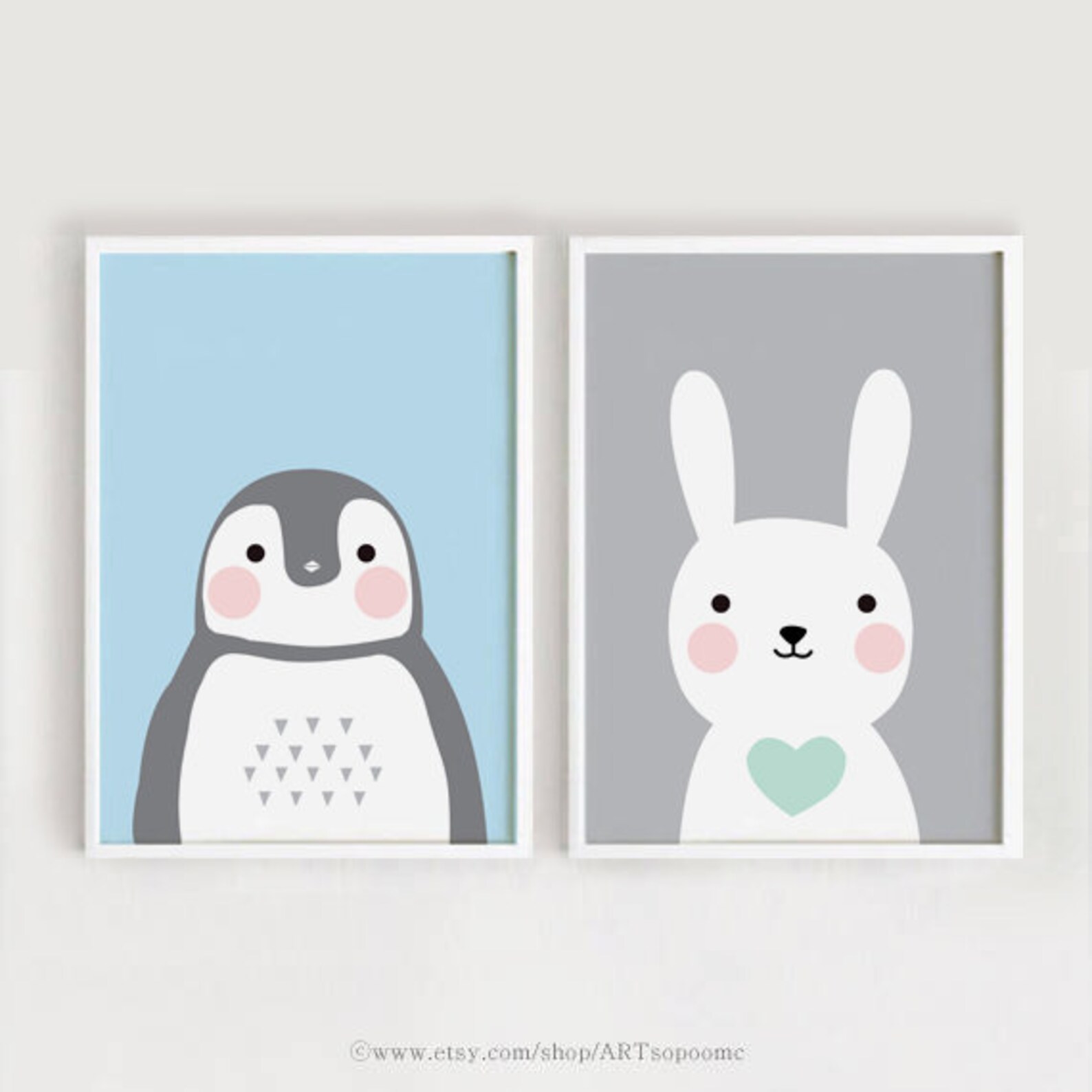 Printable Nursery Wall Art Set of 6 Poster Baby Art Kids Room - Etsy