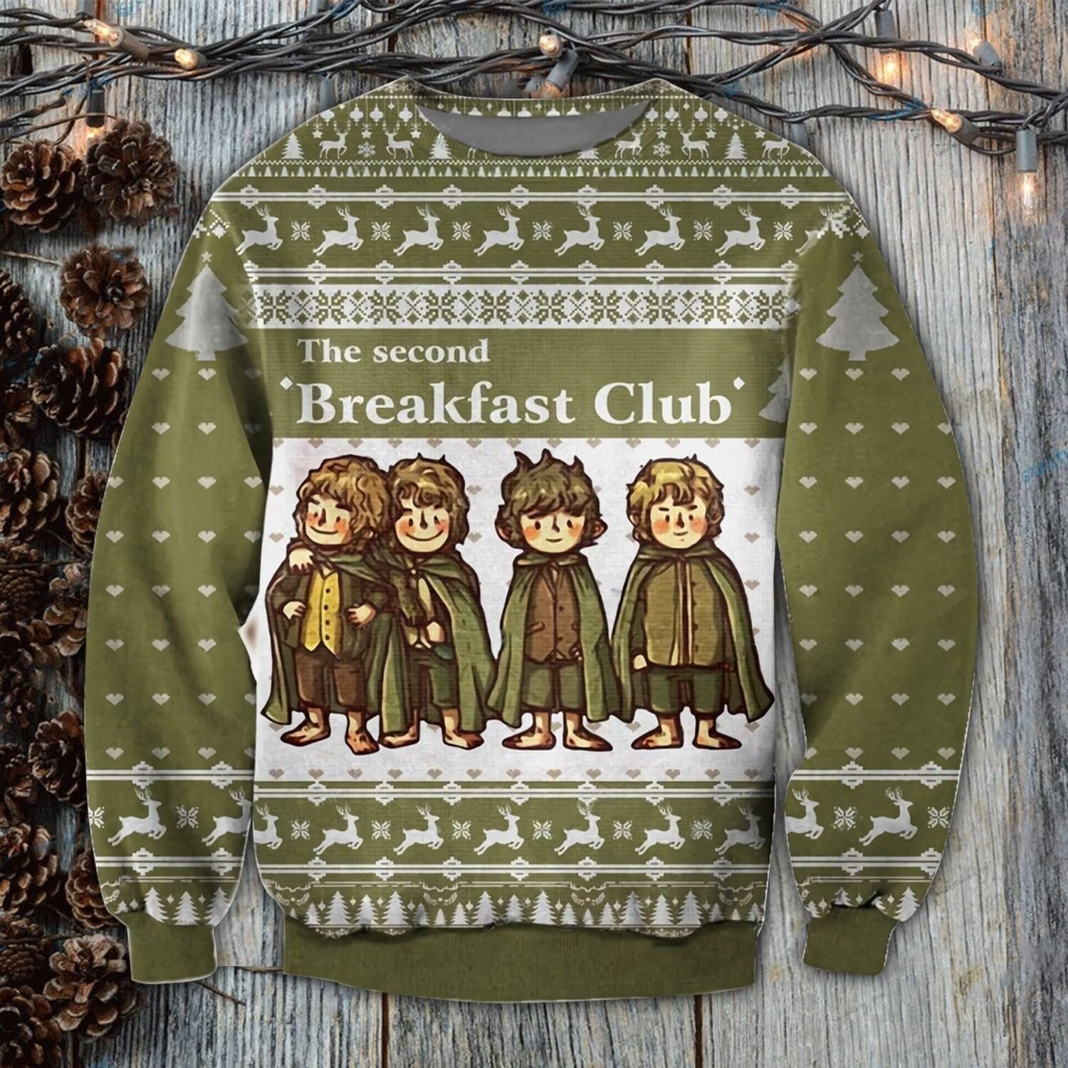 The Second Breakfast Club LOTR Knitted Ugly Sweater