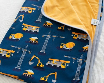 Construction print XXL blanket