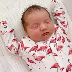 Flamingo Cotton Sleepsuit