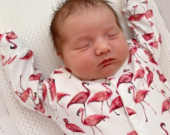 Flamingo  cotton sleepsuit