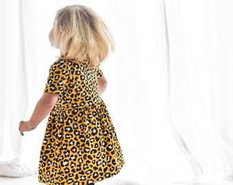 Yellow leopard print Dress