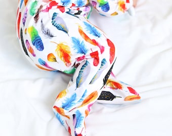 Rainbow Feather sleepsuit