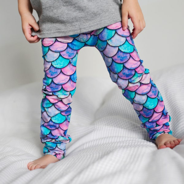 Meerjungfrau Kinder & Baby Leggings 0-9 Jahre