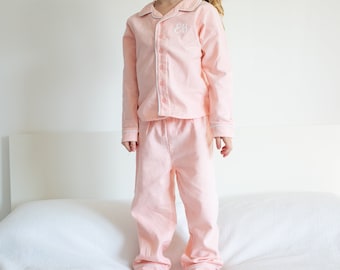 100% cotton Personalised Pyjamas in Pink