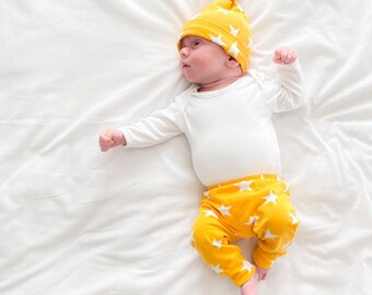 Yellow star Print Baby Leggings 0-6 Years