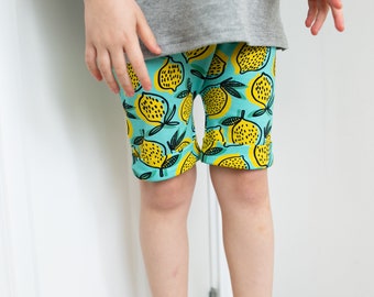 Lemon Print Shorts 1-9 Years