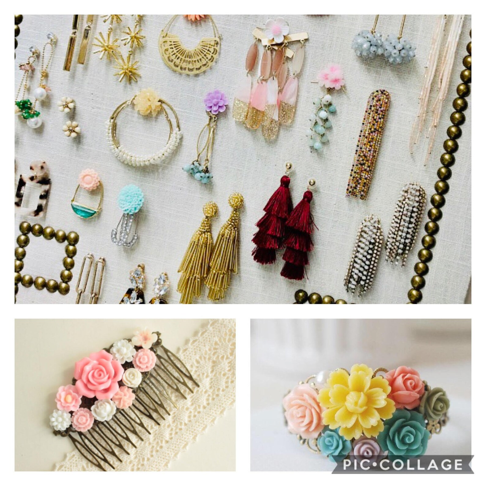 25 Pink Resin Flower Cabochon Pink Resin Mix Flower Flower Etsy