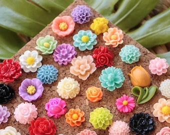 Chinchetas de flores variadas: Juego de chinchetas de flores silvestres