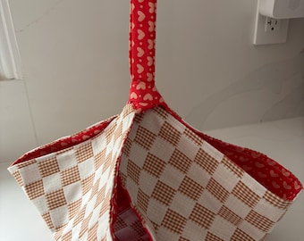 Bolsa para transportar productos horneados hechos a mano / Bolsa reutilizable para transportar pasteles y tartas