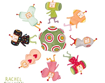 Katamari Damacy Cousins Art Print