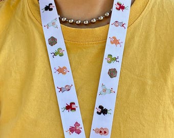 Katamari Damacy Cousins Illustrated Lanyard