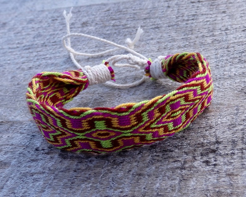 card weave hipster arm band cotton ethnic wrist band woven men braclet boho bracalet native jewelry table weaving colorful bracelet