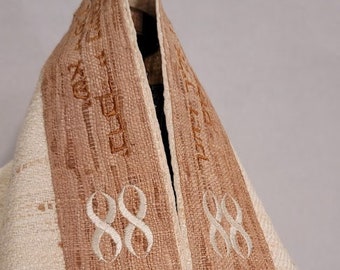 Cream Raw Silk Tallit