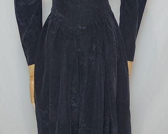Vintage 1980s Southeastern Puff Sleeve Party Dress, Size 0
