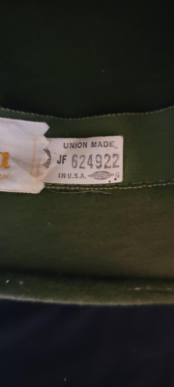 Vintage 1960\'s Green Firenze Imported Fur Felt & Feather Hat Vintage 1960 main image 3