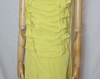 Shulami-jurk van zijde viscose met ruches