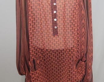 Blusa tipo túnica Free People "Feather in the Wind", talla XS