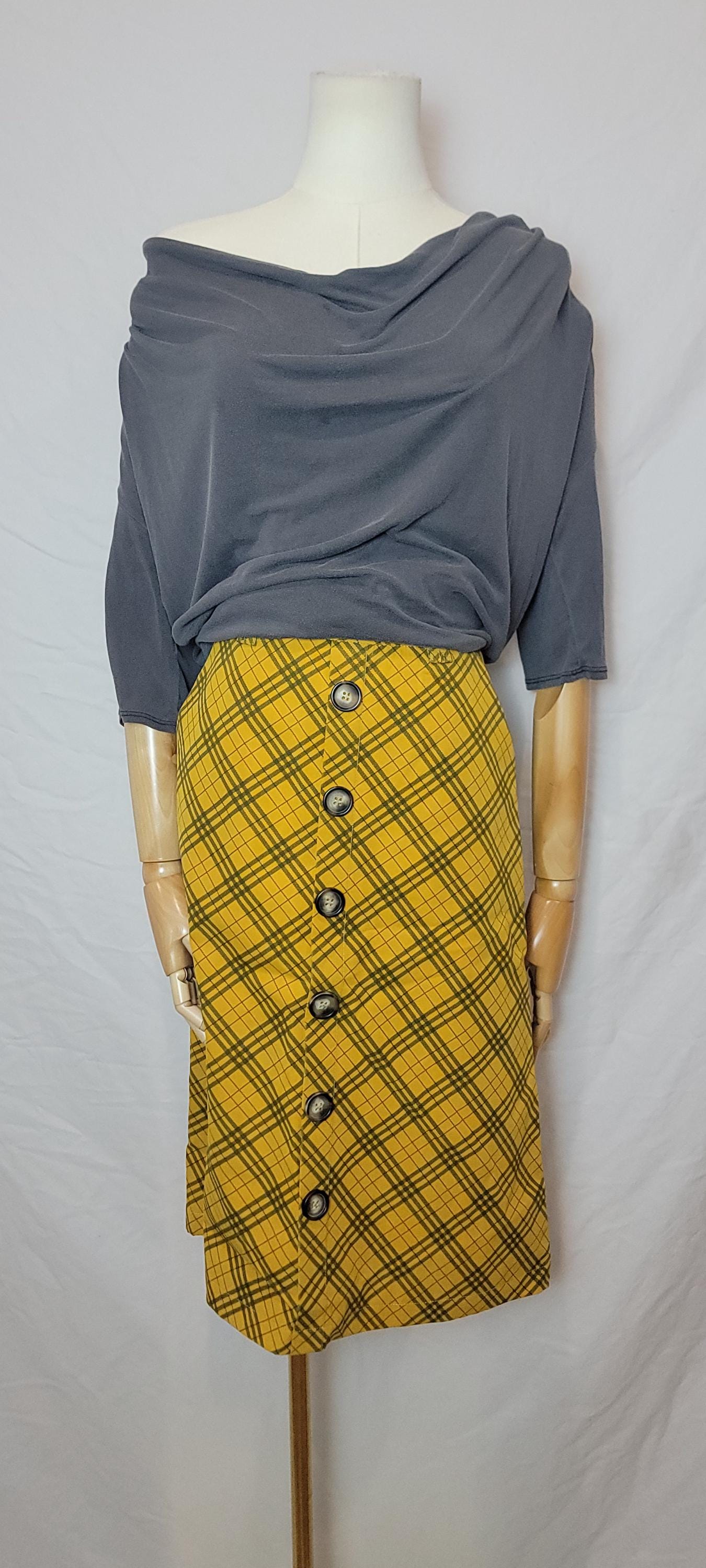 Tartan Skirt Yellow