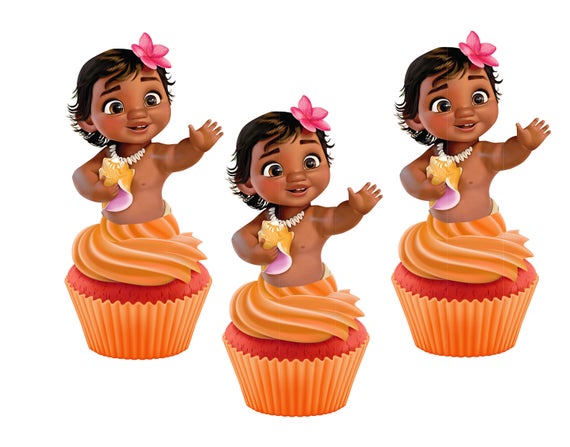 Baby Moana Cakepop Cupcake Toppers Etsy Baby Moana Cakepop Cupcake Toppers Etsy
